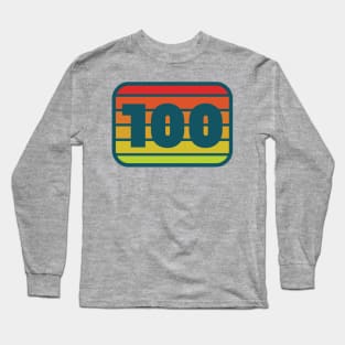 100 Mile Trail and Ultra Running Retro Long Sleeve T-Shirt
